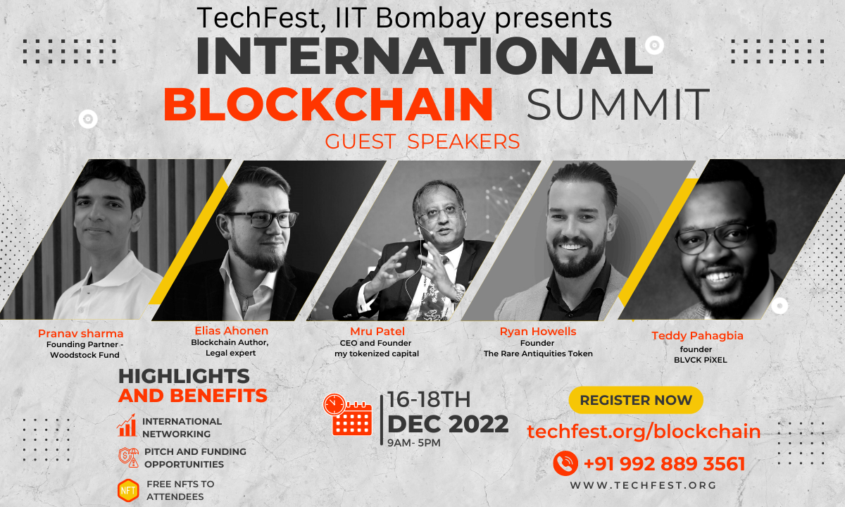 Techfest IIT Bombay Presents International Blockchain Summit